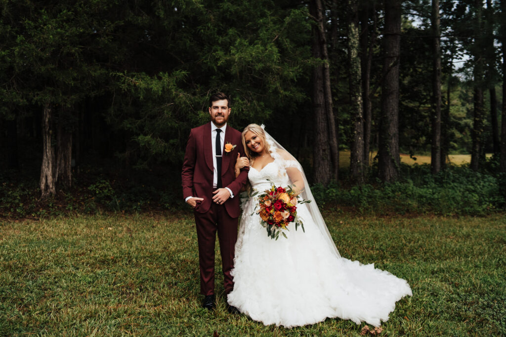 three oaks farm bride and groom