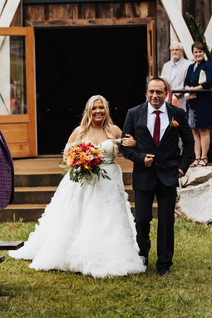 three oaks farm wedding ceremony