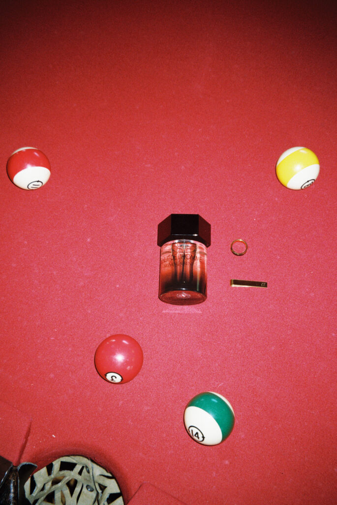 Pool Table Film Photo of Groom Details 
