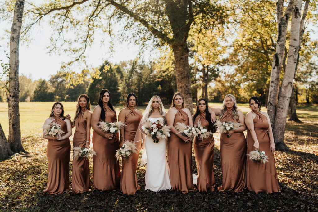 Bridesmaids in Autumn Pallete