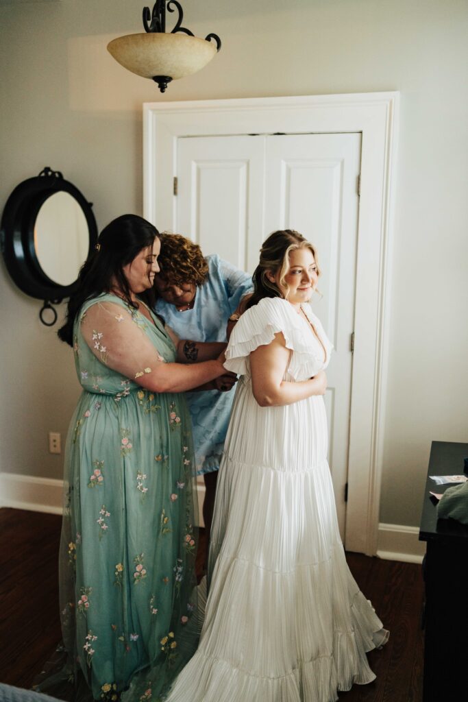 Getting ready Bridal portrait