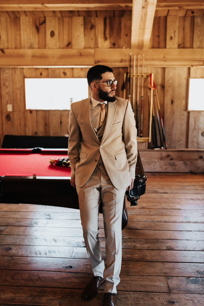 Groom Portraits at The Farm at Lullwater